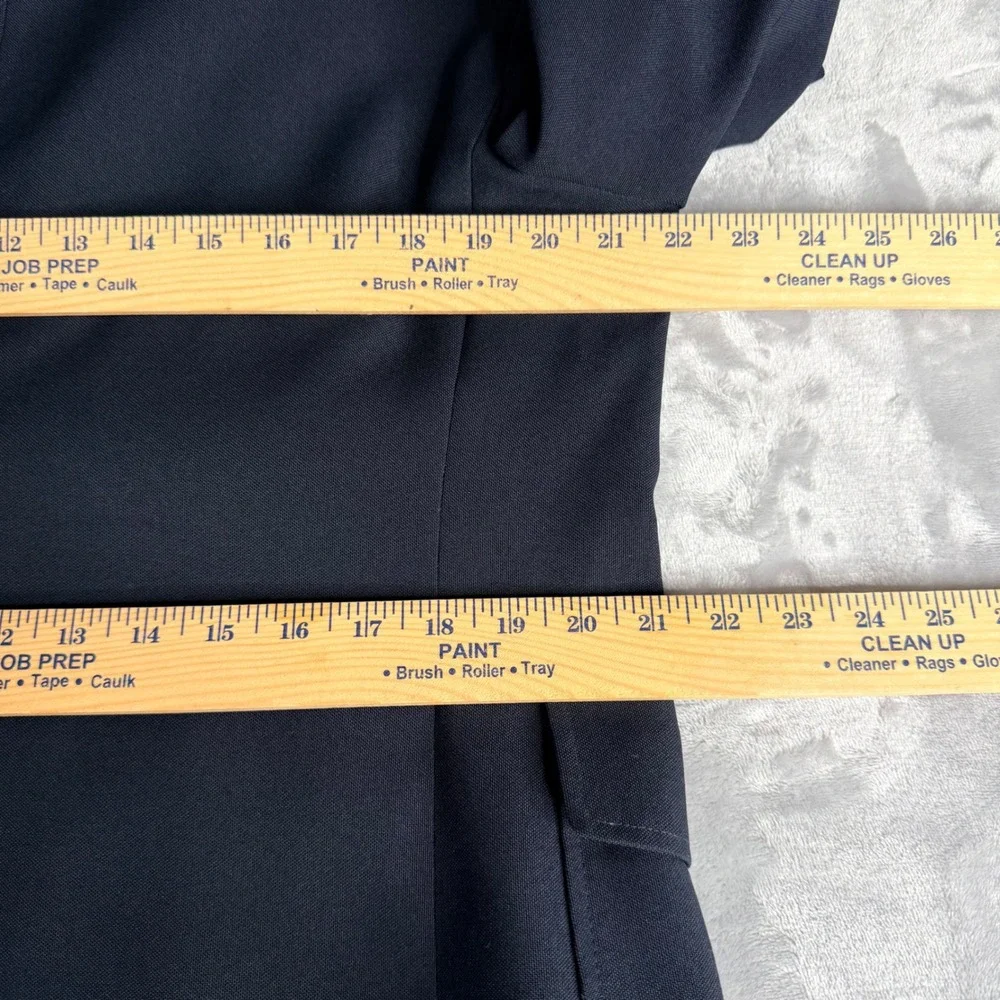 Vintage Haggar Mens Navy Blue Two Button Blazer Sport Coat Jacket 44S Washable